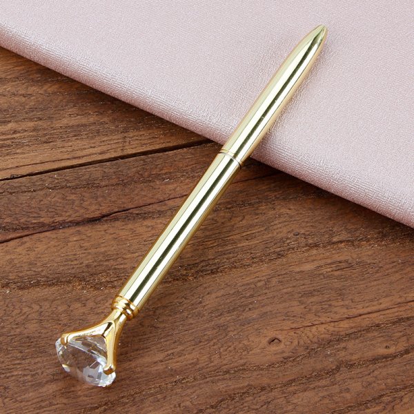 Metal Ballpoint Pen Student Gift Diamond Ballpoint Pen Creative Crystal Advertising Pen