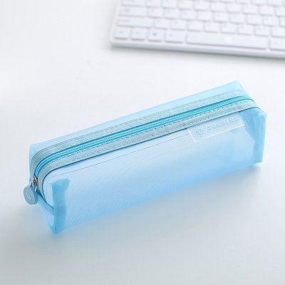 Transparent mesh pencil case