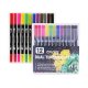 Soft-tip Watercolor Pen Double-headed Marker Pen Set For Children's Kindergarten Dual-purpose Thickness