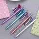 Small Fresh  Metallic Diamond Gel Pen  Multicolor Diamond Tip Black Pen  Student Note Pen