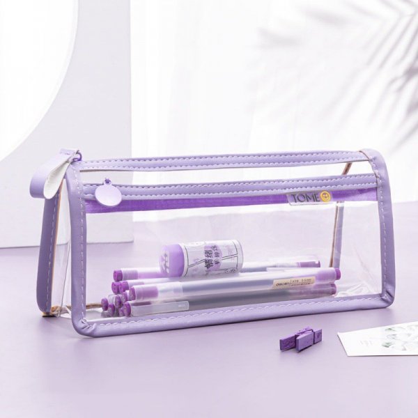 Transparent Double-layer Pencil Case Exam Special Large Capacity