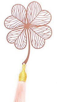 Metal Creative Paper Pattern Hollow Plating Maple Leaf Tassel Apricot Leaf Bookmark