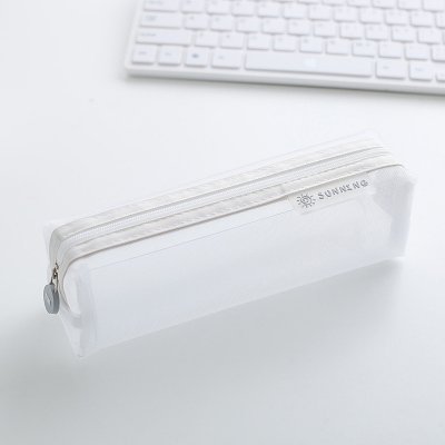 Transparent mesh pencil case